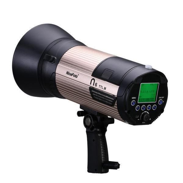 nicefoto n6 600ws gn89 hss 1/8000s flash light with 6600mah battery ettl for and i-ttl 2.5s fast recycling flashes
