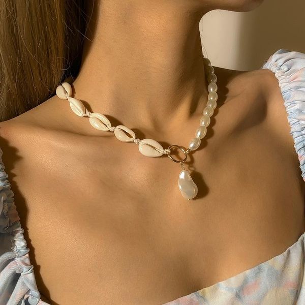 chains women necklace 2021 trend pearl shell natural decorations fine woman necklaces fashion neck chain jewelry accessories, Silver
chains women necklace 2021 trend pearl shell natural decorations fine woman necklaces fashion neck chain jewelry accessories, Silver