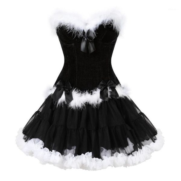 women's velvet zipper overbust corset bustier lingerie feather burlesque lace up christmas santa black costume dress bustiers & corsets, Black;white
women's velvet zipper overbust corset bustier lingerie feather burlesque lace up christmas santa black costume dress bustiers & corsets, Black;white