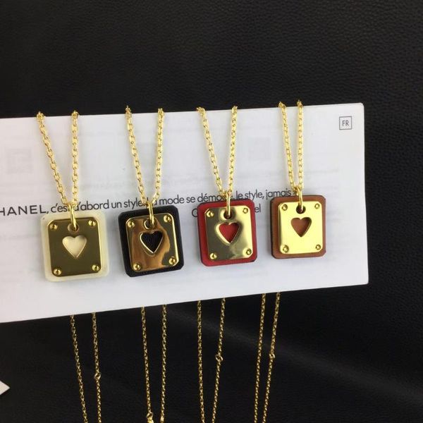 pendant necklaces hollow heart-shaped metal brand leather necklace geometric square love heart fight simple, Silver
pendant necklaces hollow heart-shaped metal brand leather necklace geometric square love heart fight simple, Silver