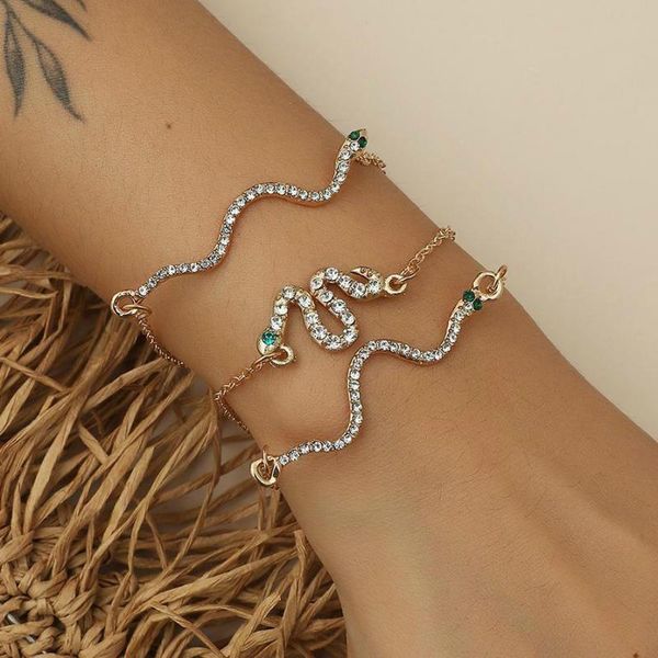 charm bracelets crystal bracelet 3-piece set vintage snake for women & bangles jewelry punk pendant charms, Golden;silver
charm bracelets crystal bracelet 3-piece set vintage snake for women & bangles jewelry punk pendant charms, Golden;silver