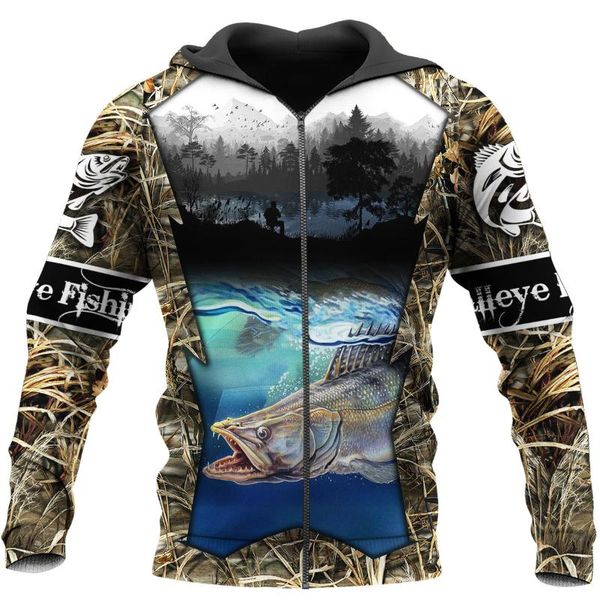 men's hoodies & sweatshirts beautiful walleye fishing camo 3d all over printed mens autumn hoodie sweatshirt street casual zip jacket, Black
men's hoodies & sweatshirts beautiful walleye fishing camo 3d all over printed mens autumn hoodie sweatshirt street casual zip jacket, Black