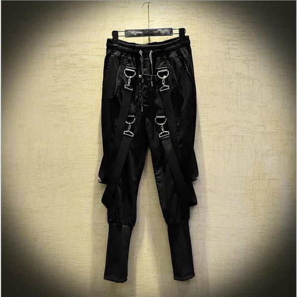 fashion men's cargo pants streetwear ribbons casual men black slim mens joggers trousers
fashion men's cargo pants streetwear ribbons casual men black slim mens joggers trousers
