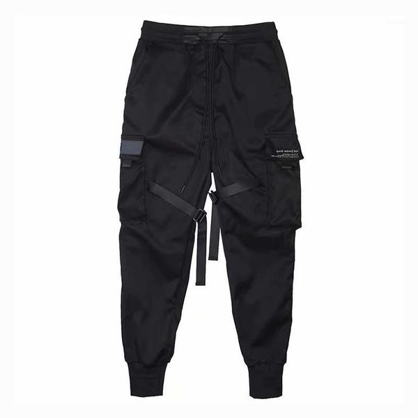 men cargo pants ribbons harem joggers harajuku sweatpant hip hop trousers aic88 men's, Black
men cargo pants ribbons harem joggers harajuku sweatpant hip hop trousers aic88 men's, Black
