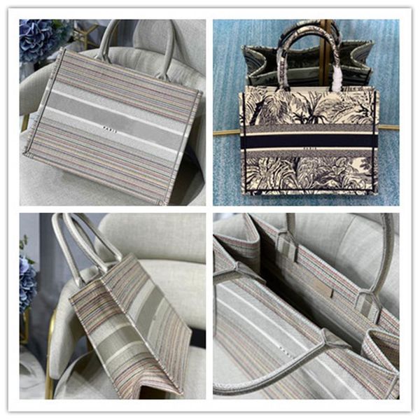 designer luxury book tote small bag cream black jacquard womens m1296 quality handbag size 36 528cm