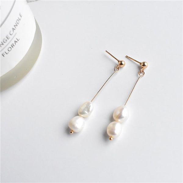 stud minimalism cute long earrings with freashwater pearls metal nature white pearl fairy earring for women girl jewelry, Golden;silver
stud minimalism cute long earrings with freashwater pearls metal nature white pearl fairy earring for women girl jewelry, Golden;silver