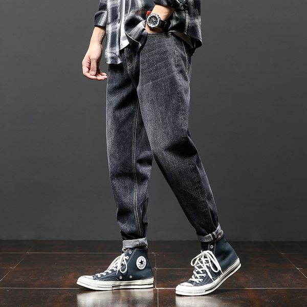 jeans korean style fashion men jeans loose fit casual cotton denim harem pants winter warm velvet vintage designer wide leg trousers, Blue
jeans korean style fashion men jeans loose fit casual cotton denim harem pants winter warm velvet vintage designer wide leg trousers, Blue