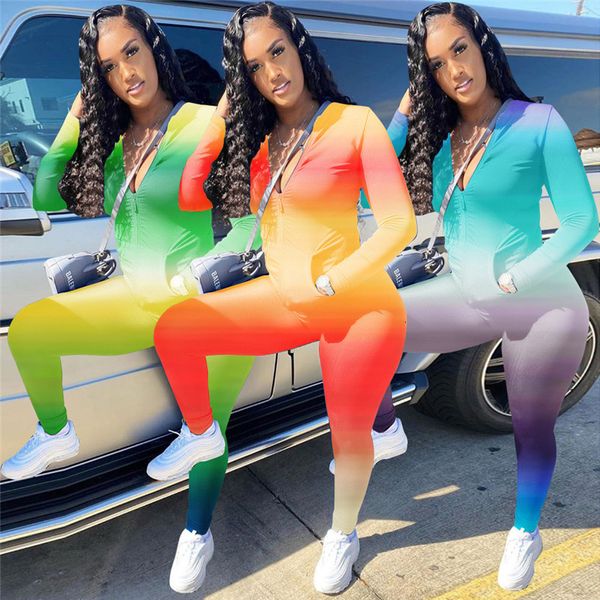 women's gradient printed two piece pants casual v neck tracksuits womens designer clothing 2021, White
women's gradient printed two piece pants casual v neck tracksuits womens designer clothing 2021, White