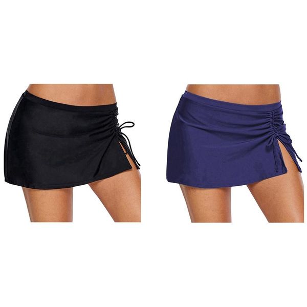 two-piece suits 2pcs women's plus size skirt swim trunks style pleated hem lace one-piece hakama, black xl & blue s
two-piece suits 2pcs women's plus size skirt swim trunks style pleated hem lace one-piece hakama, black xl & blue s