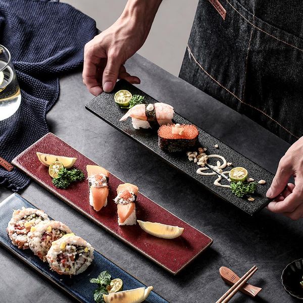 dishes & plates japanese sushi plate creative simple rectangular ceramic dim sum western home kitchen dessert pastry decoration
dishes & plates japanese sushi plate creative simple rectangular ceramic dim sum western home kitchen dessert pastry decoration
