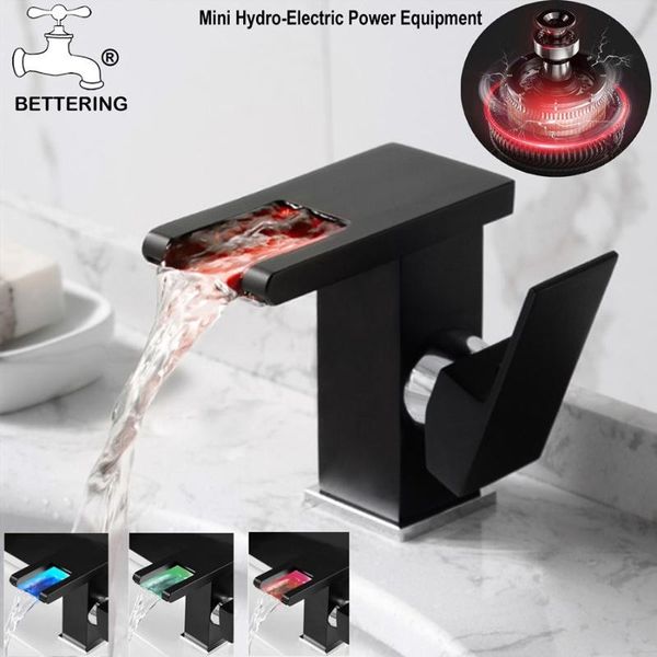 bettering black faucet led waterfall brass tap temperature colors change water mixer stream deck bathroom sink faucets
bettering black faucet led waterfall brass tap temperature colors change water mixer stream deck bathroom sink faucets