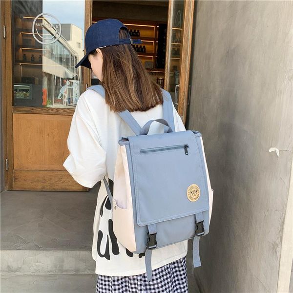 school bags 2021 summer backpack female large-capacity bag student high travel zipper buckle cover
school bags 2021 summer backpack female large-capacity bag student high travel zipper buckle cover