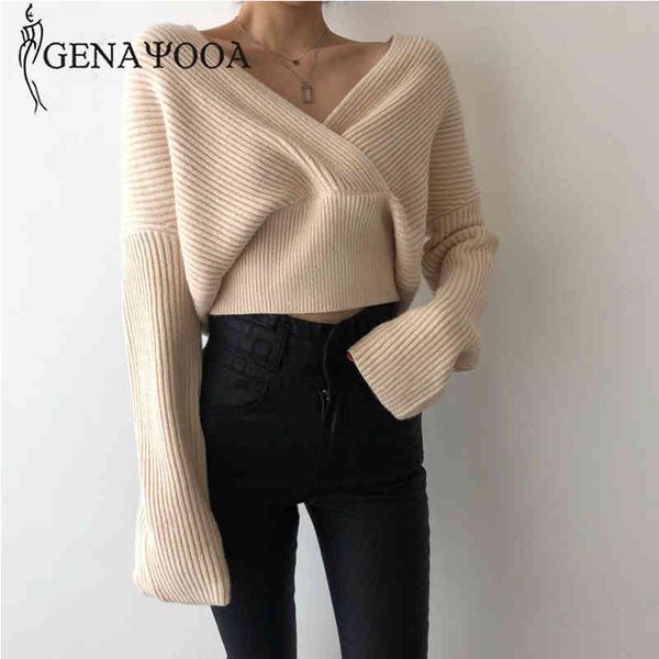 genayooa cashmere women winter pullover solid knit criss cross sweater cropped long sleeve v neck jumpers ladies 210417, White;black
genayooa cashmere women winter pullover solid knit criss cross sweater cropped long sleeve v neck jumpers ladies 210417, White;black