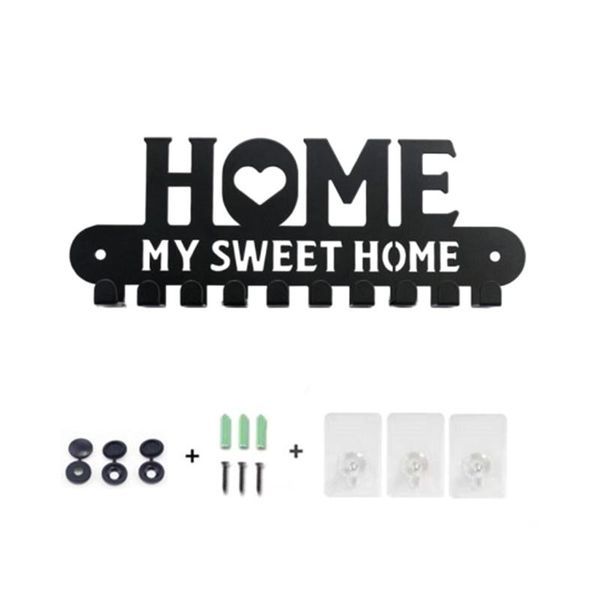 hooks & rails metal key holder hanger easy to install lightweight anti-fade clothes durable for entryway front door
hooks & rails metal key holder hanger easy to install lightweight anti-fade clothes durable for entryway front door