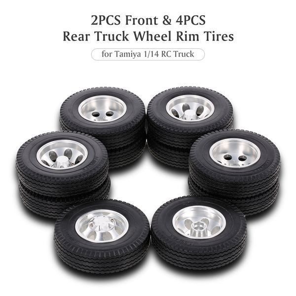 6pcs rc tires for tamiya 1/14 rc tractor truck aluminum alloy front & rear truck wheel rim tires rc prts accessories
6pcs rc tires for tamiya 1/14 rc tractor truck aluminum alloy front & rear truck wheel rim tires rc prts accessories