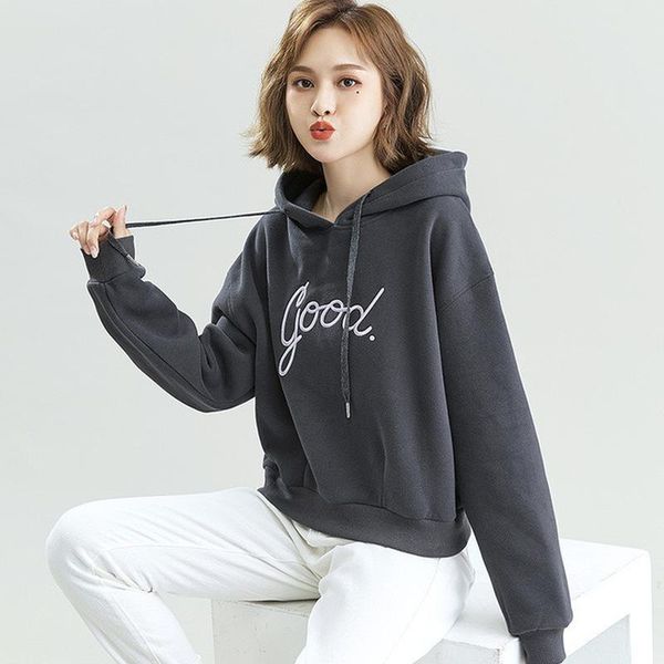 women's hoodies & sweatshirts fall 2021 women korean style hoodie letter embroidered regular casual, Black
women's hoodies & sweatshirts fall 2021 women korean style hoodie letter embroidered regular casual, Black