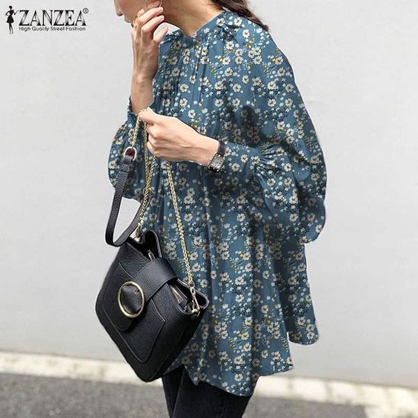 plus size women's floral blouse zanzea 2021 stylish autumn printed shirts puff sleeve blusas female casual tunic blouses &, White
plus size women's floral blouse zanzea 2021 stylish autumn printed shirts puff sleeve blusas female casual tunic blouses &, White
