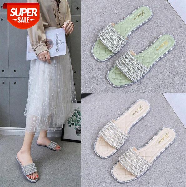 slippers for women, outer wear, pearl sandals, flat-bottomed korean casual women's sandals and #mq3r, Black
slippers for women, outer wear, pearl sandals, flat-bottomed korean casual women's sandals and #mq3r, Black