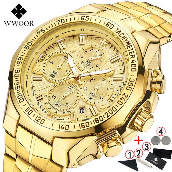 wwoor mens watches brand luxury casual business men's wristwatches gold male watches chronograph watch men reloj hombre 210527, Slivery;brown
wwoor mens watches brand luxury casual business men's wristwatches gold male watches chronograph watch men reloj hombre 210527, Slivery;brown