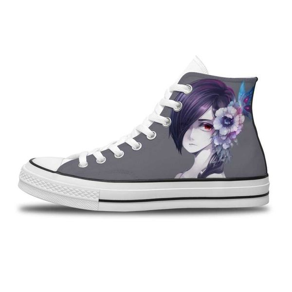 tokyo ghoul japanese cartoon anime diy breathable running non-slip for man trend sports shoes