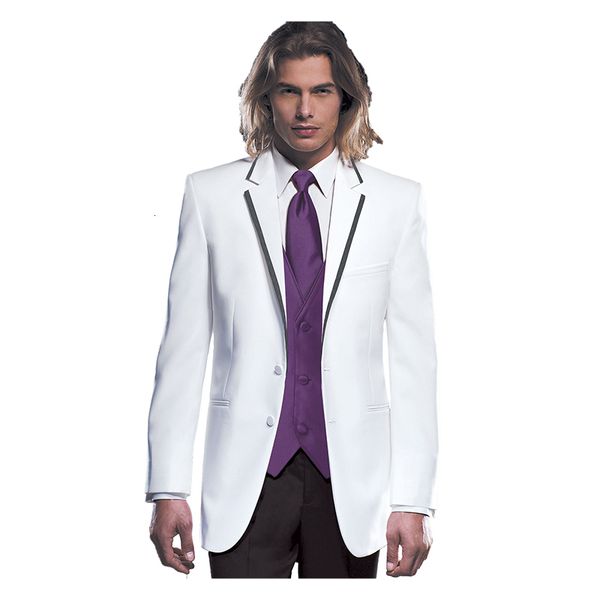 men's suits & blazers custom made groom tuxedo, bespoke white with violet purple vest / waistcoat, tailor wedding for men, White;black
men's suits & blazers custom made groom tuxedo, bespoke white with violet purple vest / waistcoat, tailor wedding for men, White;black