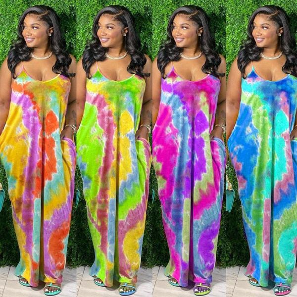 casual dresses tie-dye printed loose strap long dress women summer plus size fashion sleeveless, Black;gray
casual dresses tie-dye printed loose strap long dress women summer plus size fashion sleeveless, Black;gray