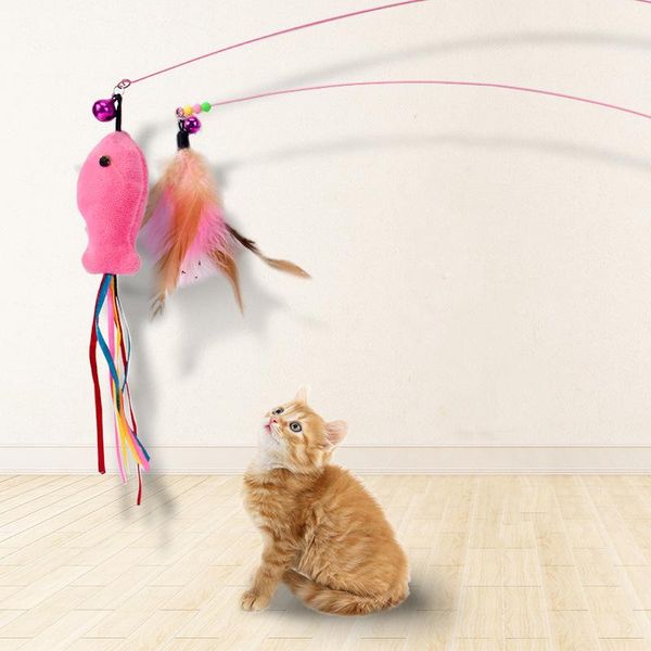cat toys 2pcs pet feathers tease sticks interactive kitten chaser teaser wire wand with bell beads funny fish feather stick
cat toys 2pcs pet feathers tease sticks interactive kitten chaser teaser wire wand with bell beads funny fish feather stick