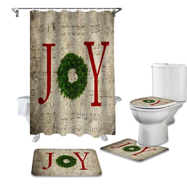 joy christmas farm wreath waterproof shower curtains set bathroom curtain and rug sets
joy christmas farm wreath waterproof shower curtains set bathroom curtain and rug sets