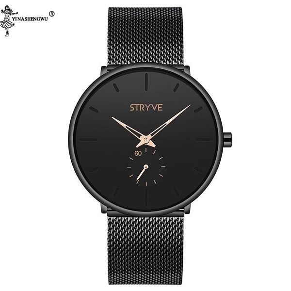 wristwatches fashion men black watch luxury birthday gift business small dial ultra-thin quartz simple leisure waterproof sports clock, Slivery;brown
wristwatches fashion men black watch luxury birthday gift business small dial ultra-thin quartz simple leisure waterproof sports clock, Slivery;brown