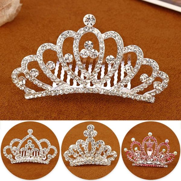 girls crown hairpins rhinestone crystal princess hair clips combs headwear children kids party jewelry ornaments accessories, Slivery;white
girls crown hairpins rhinestone crystal princess hair clips combs headwear children kids party jewelry ornaments accessories, Slivery;white