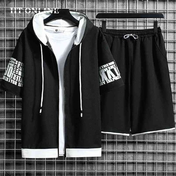 fashion men's sets hooded summer casual sportswear men short sleeve zipper +shorts 2 piece hip hop streetwear male tracksuit 210806, Gray
fashion men's sets hooded summer casual sportswear men short sleeve zipper +shorts 2 piece hip hop streetwear male tracksuit 210806, Gray