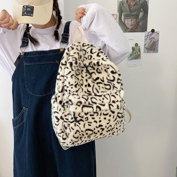 backpack style 2021 winter warm plush teenager girls school book bag women leopard print backpacks female multi-pockets travel
backpack style 2021 winter warm plush teenager girls school book bag women leopard print backpacks female multi-pockets travel