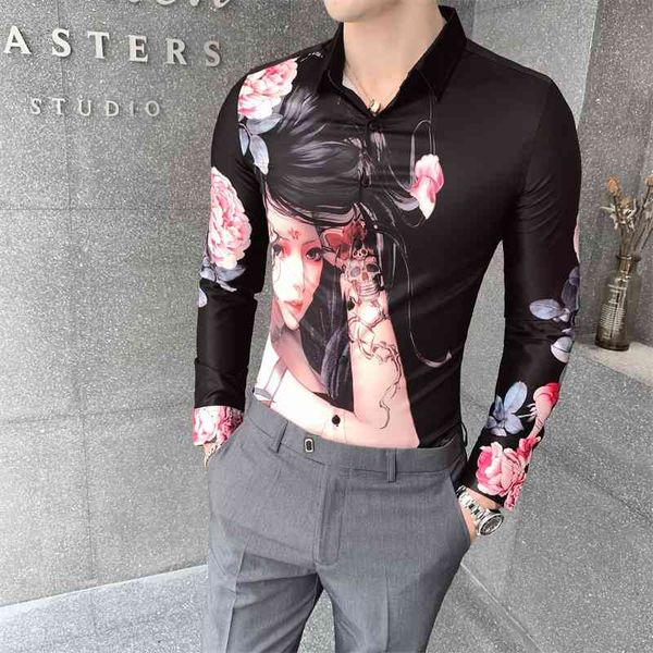 men's casual shirts fashion beauty girl print shirt clothing autumn winter long sleeve all match slim fit tuxedo dress 0j7n, White;black
men's casual shirts fashion beauty girl print shirt clothing autumn winter long sleeve all match slim fit tuxedo dress 0j7n, White;black