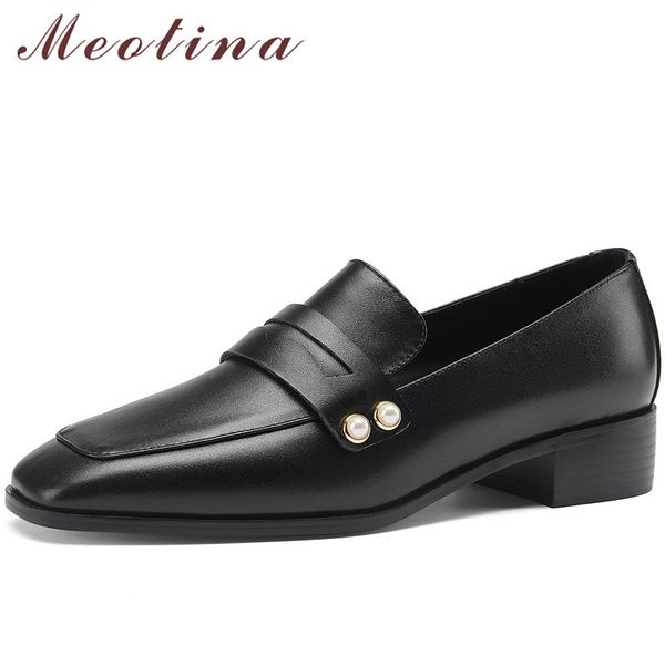 woman shoes genuine leather med heels pearl square toe dress pumps block heel female footwear spring black size 40 210517
woman shoes genuine leather med heels pearl square toe dress pumps block heel female footwear spring black size 40 210517