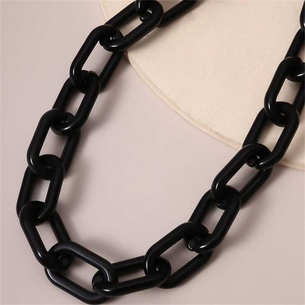 chains 2021 trend punk chain necklaces simplicity thick acrylic cuban necklace hit-hop multi-colored collars neck fashion jewelry gift, Silver
chains 2021 trend punk chain necklaces simplicity thick acrylic cuban necklace hit-hop multi-colored collars neck fashion jewelry gift, Silver