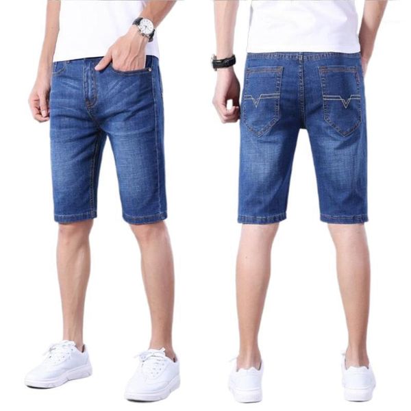 men's shorts summer stretch blue denim for man cotton casual thin jeans good quality straight fit knee length 40, White;black
men's shorts summer stretch blue denim for man cotton casual thin jeans good quality straight fit knee length 40, White;black