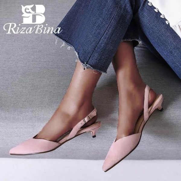 rizabina women sandals shoes fashion pointed strap head slingbacks thin heel real leather buckle footwear size 34-39, Black
rizabina women sandals shoes fashion pointed strap head slingbacks thin heel real leather buckle footwear size 34-39, Black