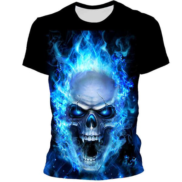 summer 2021 hip hop style men's and women's 3d skull print t-shirts, White;black
summer 2021 hip hop style men's and women's 3d skull print t-shirts, White;black
