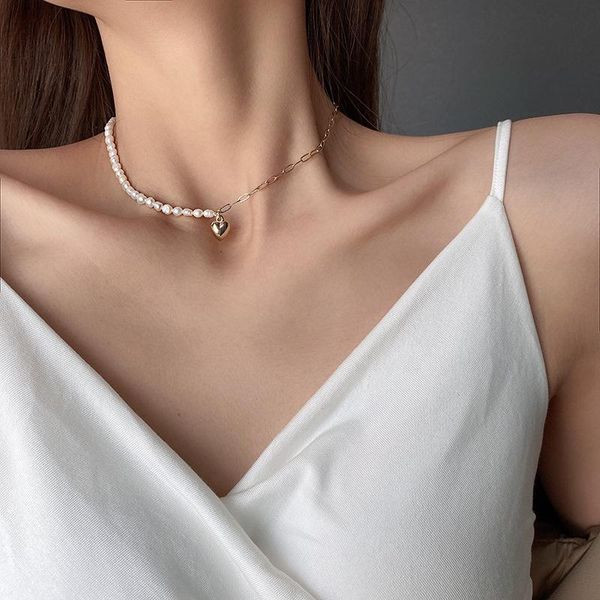 pendant necklaces jewellery real titanium steel love pearl clavicle chain design female's torque bridal wedding for girls, Silver
pendant necklaces jewellery real titanium steel love pearl clavicle chain design female's torque bridal wedding for girls, Silver