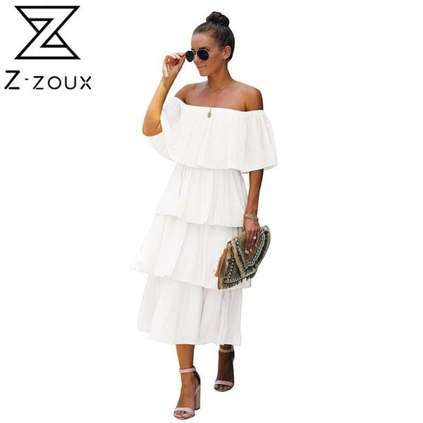 women dress slash neck off shoulder ruffles bohemian es high waist cake maxi loose long plus size es 210513, Black;gray
women dress slash neck off shoulder ruffles bohemian es high waist cake maxi loose long plus size es 210513, Black;gray