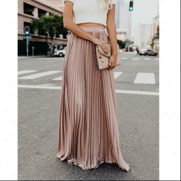 fashion girl summer autumn womens skirts high waist pleated long maxi full length solid color swing casual, Black
fashion girl summer autumn womens skirts high waist pleated long maxi full length solid color swing casual, Black