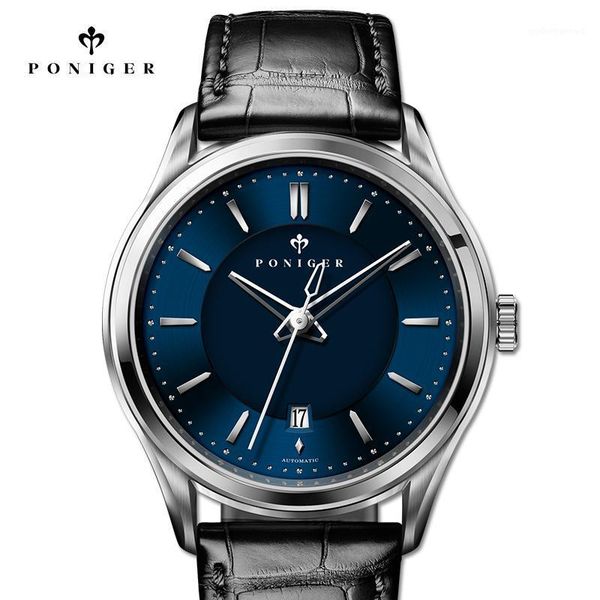 luxury miyota movement men automatic mechanical watch genuine leather business sapphire glass waterproof with date wristwatches, Slivery;brown
luxury miyota movement men automatic mechanical watch genuine leather business sapphire glass waterproof with date wristwatches, Slivery;brown
