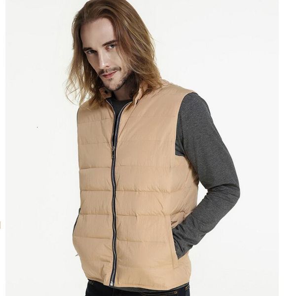 men's european and american style thin vest outdoor down jacket tide vests, Black;white
men's european and american style thin vest outdoor down jacket tide vests, Black;white