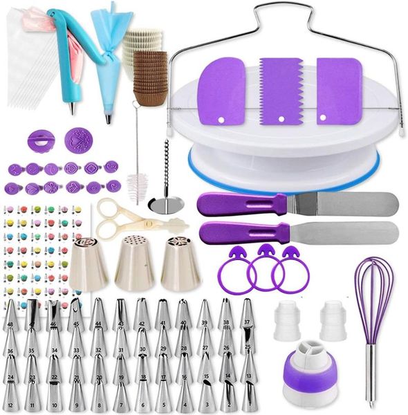 other bakeware home cake tools turntable set stainless steel decorating mouth bag 234pcs
other bakeware home cake tools turntable set stainless steel decorating mouth bag 234pcs