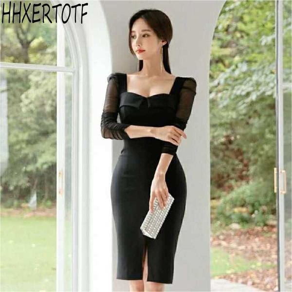 spring summer elegant temperament women square-neck three quarter sleeve bodycon dresses pencil dress vestidos 210531, Black;gray
spring summer elegant temperament women square-neck three quarter sleeve bodycon dresses pencil dress vestidos 210531, Black;gray