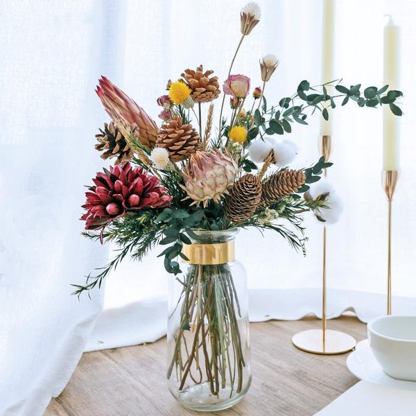 1bunch natural plants dried flower large bouquet living room dining table ornaments vase diy material party home decoration
1bunch natural plants dried flower large bouquet living room dining table ornaments vase diy material party home decoration