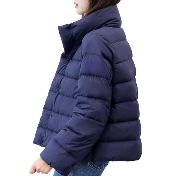 down autumn winter ultra light white duck jacket women loose stand collar short down parka casual female warm coat, Black 
down autumn winter ultra light white duck jacket women loose stand collar short down parka casual female warm coat, Black