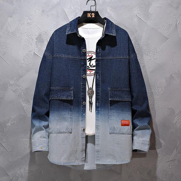 spring summer washed-denim shirt men fashion cotton plus size comfortable shirts harujuku casual loose jeans men's, White;black
spring summer washed-denim shirt men fashion cotton plus size comfortable shirts harujuku casual loose jeans men's, White;black