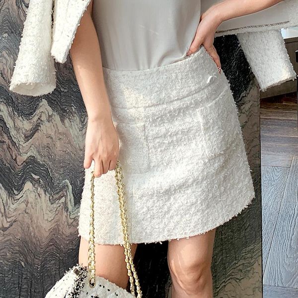 skirts winter 2021 fall white woolen knitted tweed high waist mini pockets slim women's weave skirt y302, Black
skirts winter 2021 fall white woolen knitted tweed high waist mini pockets slim women's weave skirt y302, Black