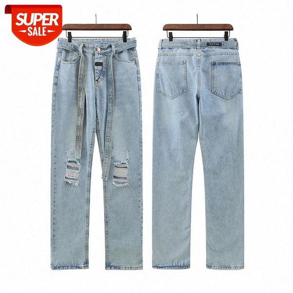 fog fear of god the sixth washed light color streamer straight hole jeans trousers #uf68, Blue
fog fear of god the sixth washed light color streamer straight hole jeans trousers #uf68, Blue
